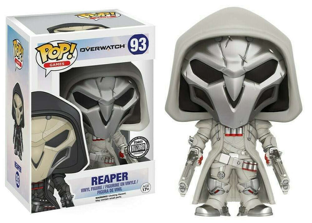 Funko Pop! Games Overwatch Reaper Wight figure with detailed figure design and exclusive Blizzard branding, collectible toy.