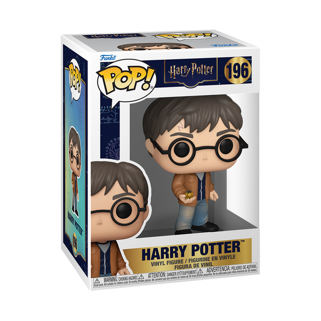 Funko Pop! Harry Potter figure from Shak's Pop Shop featuring Harry in his iconic wizard robe with glasses and wand.