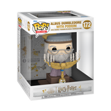 Funko Pop! Harry Potter Albus Dumbledore with Podium figure from Harry Potter and the Prisoner of Azkaban, with box imperfection.