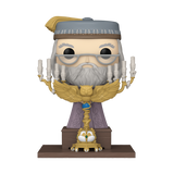Funko Pop! Harry Potter Albus Dumbledore with podium figure from Harry Potter and the Prisoner of Azkaban, with box imperfection.