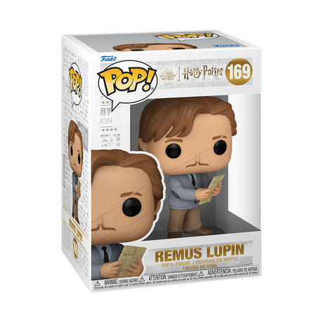 Funko Pop! Harry Potter Remus Lupin with Map figure from Harry Potter and the Prisoner of Azkaban, featuring detailed character design.