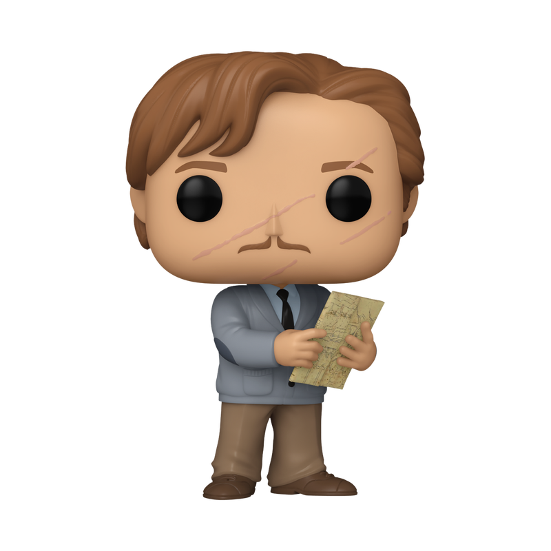 Funko Pop! Harry Potter Remus Lupin with Map figure from Harry Potter and the Prisoner of Azkaban, detailed collectible toy.