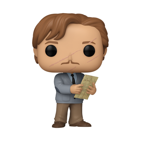 Funko Pop! Harry Potter Remus Lupin with Map figure from Harry Potter and the Prisoner of Azkaban, detailed collectible toy.