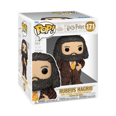 Funko Pop! Harry Potter Rubeus Hagrid in animal pelt outfit figure from Harry Potter and the Prisoner of Azkaban, with box imperfection.