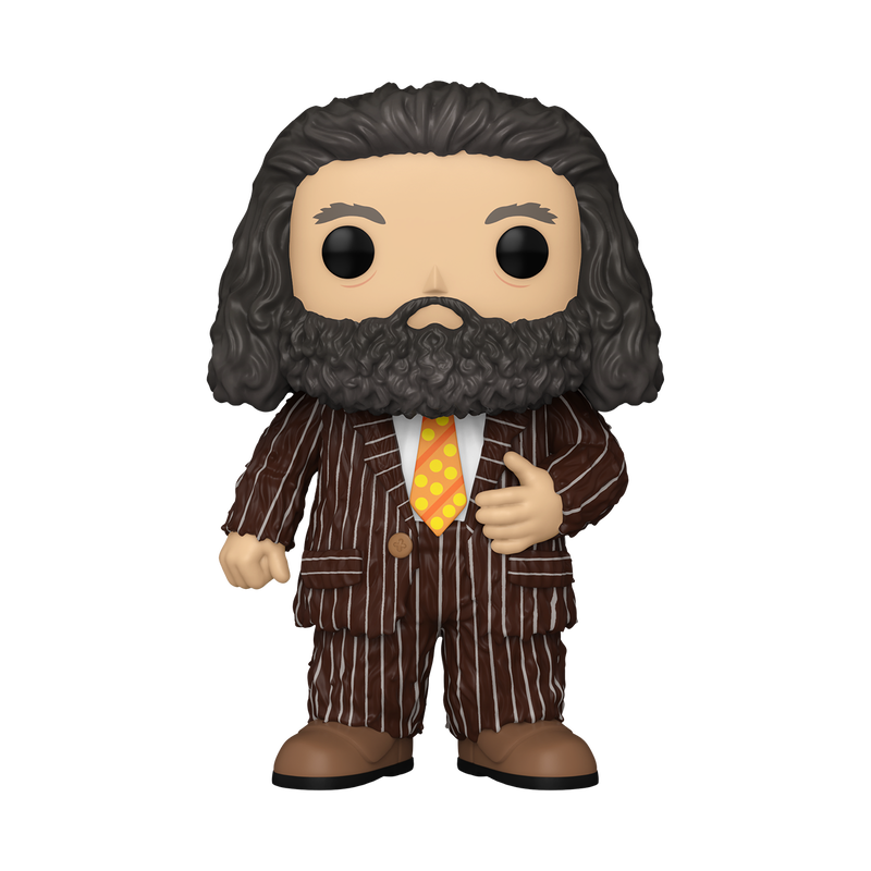Funko Pop! Harry Potter Rubeus Hagrid in animal pelt outfit, from Harry Potter and the Prisoner of Azkaban, with box imperfection.