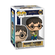 Funko Pop! Harry Potter figure with hourglass, featuring Harry in wizard robes holding a magical hourglass.