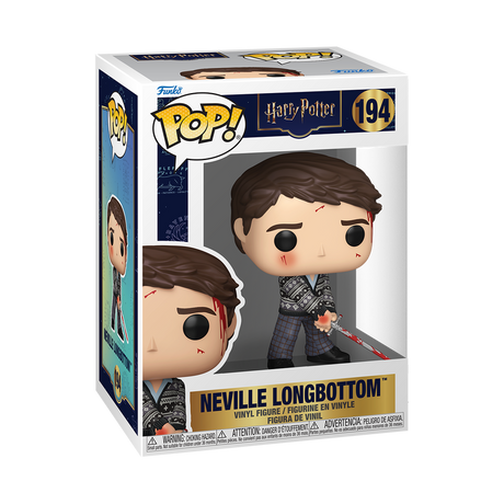 Funko Pop! figure of Neville Longbottom from Harry Potter, featuring a stylized vinyl collectible with detailed costume and facial features.