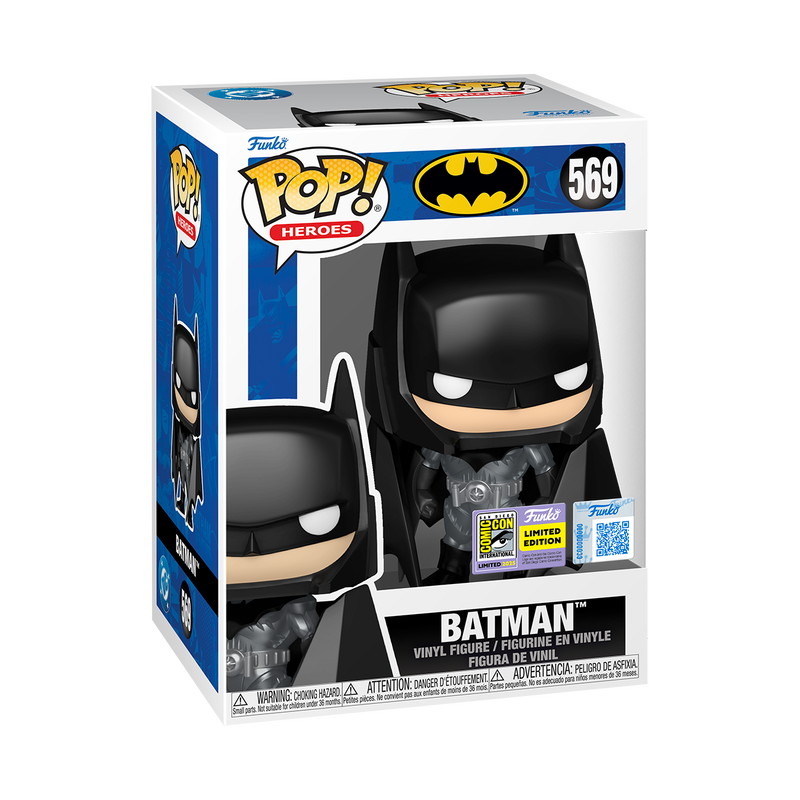 Funko Pop! Heroes Batman (Kingdom Come) 2025 SDCC Exclusive with box imperfection, collectible figure by Shak's Pop Shop.