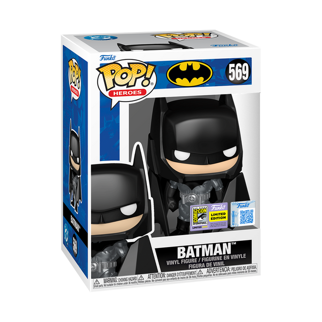 Funko Pop! Heroes Batman (Kingdom Come) 2025 SDCC Exclusive with box imperfection, collectible figure by Shak's Pop Shop.