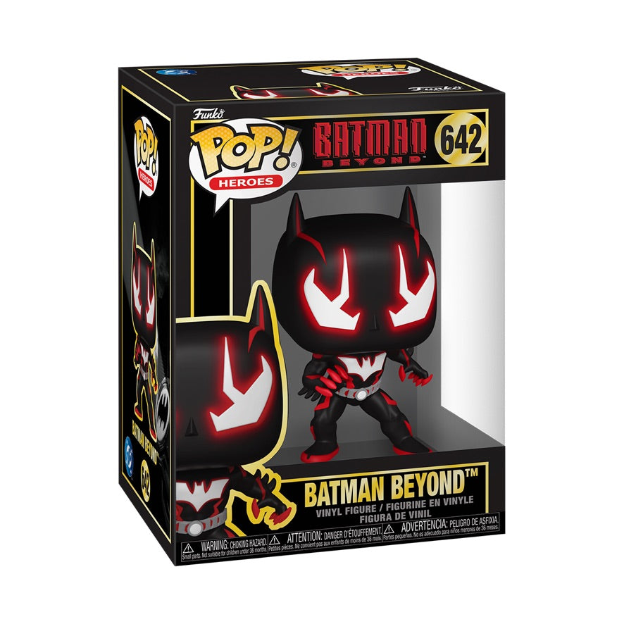 Funko Pop! Heroes Batman Beyond figure featuring Batman Beyond in a stylized collectible figure style.