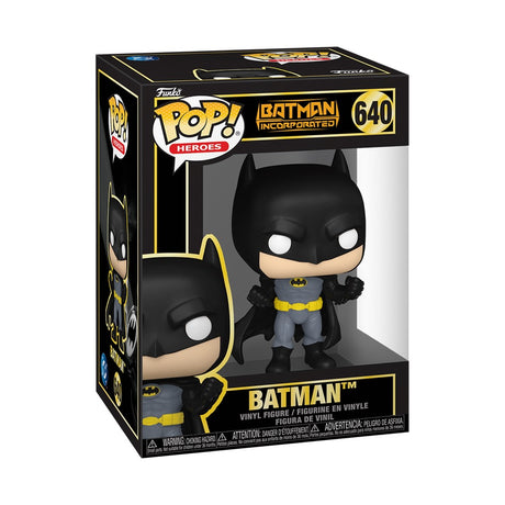 Funko Pop! Heroes Batman Inc. Batman figure from Shak's Pop Shop, featuring Batman in a stylized collectible vinyl toy form.