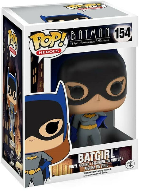 Funko Pop! Heroes Batman the Animated Series Batgirl figure, collectible vinyl toy with detailed costume and vibrant colors
