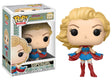 Funko Pop! Heroes DC Bombshells Supergirl figure, collectible vinyl toy with detailed costume and iconic Supergirl pose.
