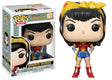 Funko Pop! Heroes DC Bombshells Wonder Woman figure with box imperfection, featuring her iconic costume and accessories.