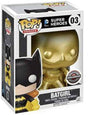 Funko Pop! Heroes DC Super Heroes Batgirl Gold figure, collectible vinyl toy with detailed design, exclusive to GameStop.