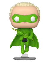 Funko Pop! Heroes Justice League Green Lantern Kingdom Come figure, 2024 C2E2 shared exclusive, detailed collectible toy.