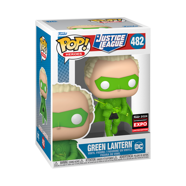 Funko Pop! Heroes Justice League Green Lantern Kingdom Come figure from Shak's Pop Shop, 2024 C2E2 shared exclusive.