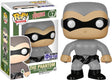 Funko Pop! Heroes The Phantom Grey figure from Australia Exclusive collection, featuring the iconic comic hero in collectible vinyl form.