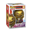 Gold Funko Pop! Icons: Veefriends Jolly Jack-O figure, NYCC 2025 Convention Exclusive, with limited edition box and unique design.