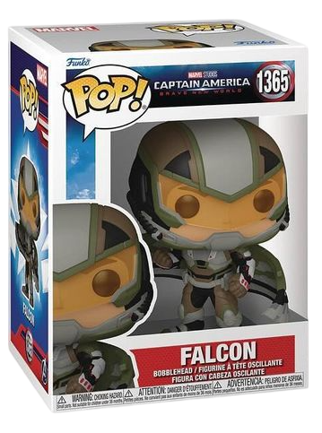 Funko Pop! Marvel Captain America Falcon figure from Brave New World series, collectible toy with detailed costume and mask