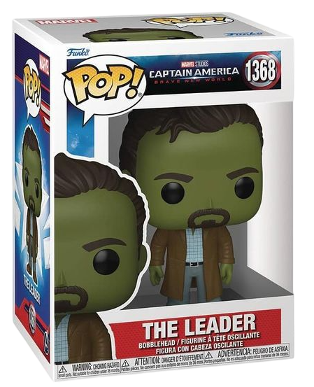 Funko Pop! Marvel Captain America Brave New World The Leader figure, featuring detailed design and iconic costume details.
