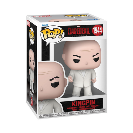 Funko Pop! Marvel Daredevil Born Again Kingpin figure featuring Kingpin character in stylized vinyl figure style.