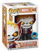 Funko Pop! Marvel Doctor Strange Ghost Rider figure with box damage, collectible toy from Shak's Pop Shop, LACC Exclusive release