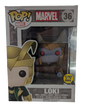 Funko Pop! Marvel Loki Frost Giant glow figure, collectible toy from Shak's Pop Shop, featuring Loki in frost giant form with glow effect.