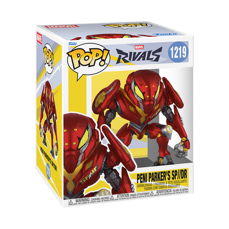 Funko Pop! Marvel: Marvel Rivals Peni Parker figure, 6-inch vinyl toy with detailed design, from Shak's Pop Shop.