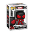 Funko Pop! Marvel Scarlet Spider (Kaine) figure from Spider-Man Comics series, featuring detailed action pose and vibrant costume.