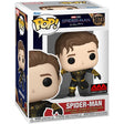 Funko Pop! Marvel Spider-Man Black Suit figure from No Way Home, AAA Exclusive, with detailed black-suited Spider-Man design.