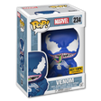 Funko Pop! Marvel Venom (Blue) figure, exclusive edition with detailed blue symbiote design from Shak's Pop Shop