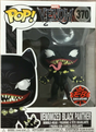 Funko Pop! Marvel Venomized Black Panther figure from Shak's Pop Shop, detailed collectible toy with exclusive design.