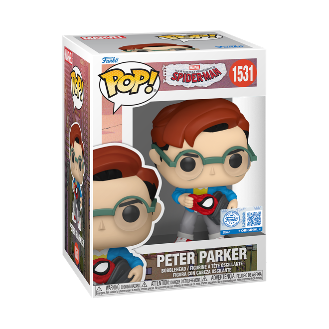 Funko Pop! Marvel Spider-Man Peter Parker figure from Special Edition, featuring Spider-Man in his classic costume.