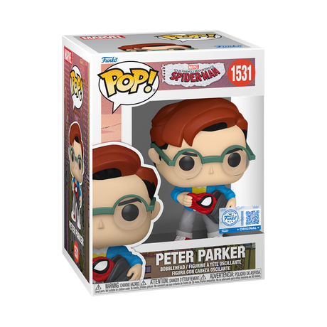 Funko Pop! Marvel Spider-Man Peter Parker figure from Special Edition, featuring Spider-Man in his classic costume.