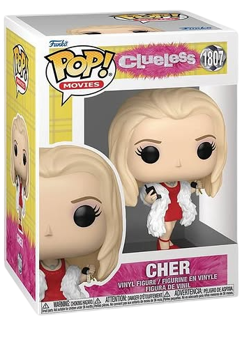 Funko Pop! Movies Cher figure featuring iconic fashion and hairstyle from the Clueless movie, collectible vinyl toy.