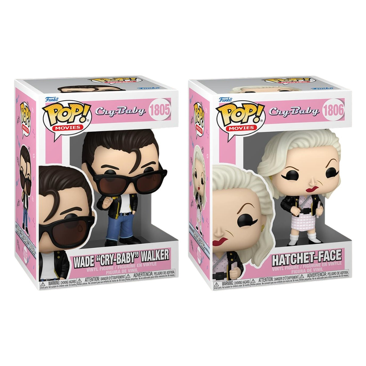 Funko Pop! Movies Crybaby 2-pack bundle featuring two collectible vinyl figures from Shak's Pop Shop.