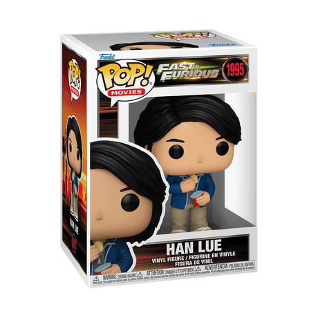 Funko Pop! figure of Han Lue from Fast & Furious movies, collectible toy with detailed character design.