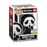Funko Pop! Movies Ghostface glow-in-the-dark figure from Shak's Pop Shop, featuring detailed design and iconic mask.