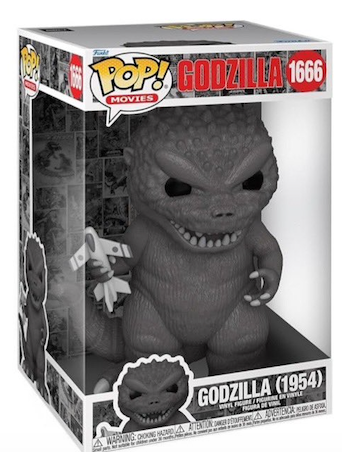 Funko Pop! Movies Godzilla 70th Anniversary jumbo 10-inch figure of Godzilla (1954) with detailed design and iconic features.