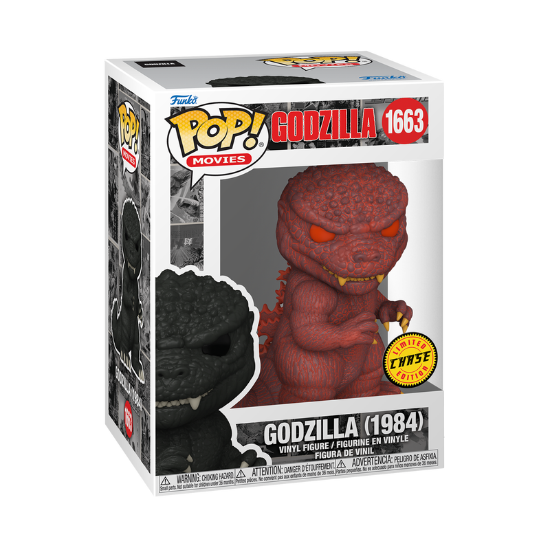 Funko Pop! Movies Godzilla 70th Anniversary figure from 1984 featuring Chase variant, collectible figure from Shak's Pop Shop.