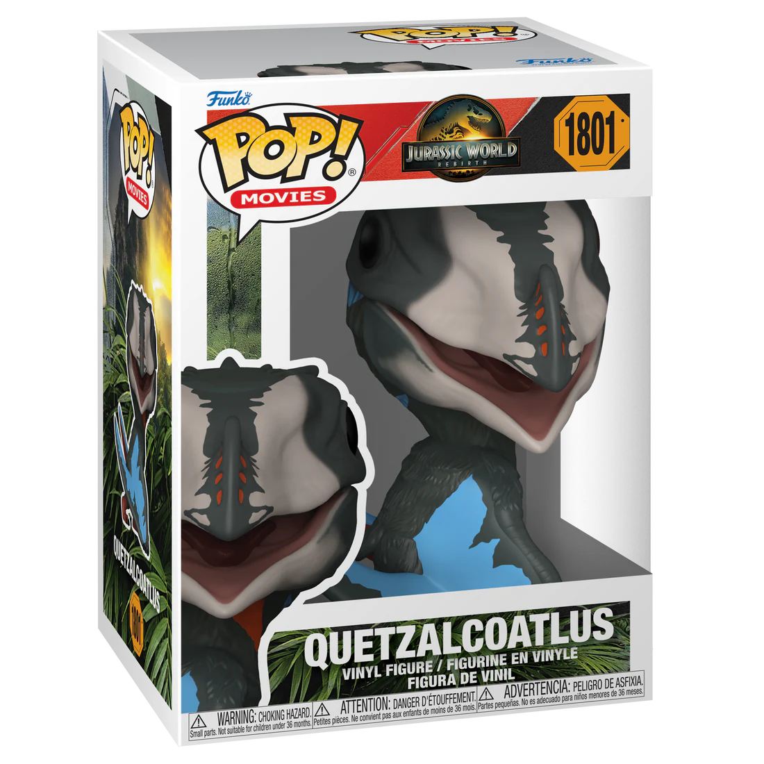 Funko Pop! Jurassic World Rebirth Quetzalcoatlus figure, collectible toy with detailed dinosaur design.