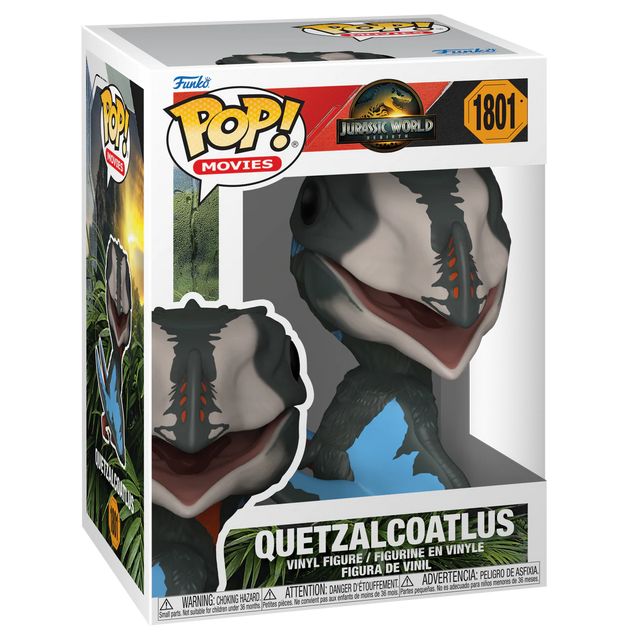 Funko Pop! Jurassic World Rebirth Quetzalcoatlus figure, collectible toy with detailed dinosaur design.