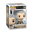 Funko Pop! Movies Bilbo Baggins figure from Lord of the Rings, exclusive collectible by Shak's Pop Shop, featuring detailed character design.