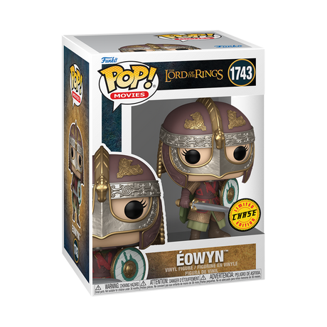 Funko Pop! Movies Lord of the Rings Eowyn Chase figure with box imperfection, collectible vinyl figure from Shak's Pop Shop.
