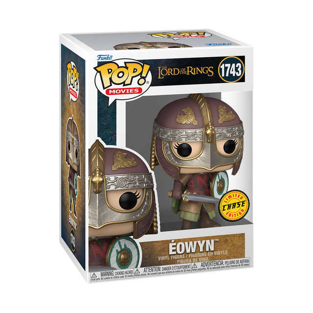 Funko Pop! Movies Lord of the Rings Eowyn Chase figure with box imperfection, collectible vinyl figure from Shak's Pop Shop.