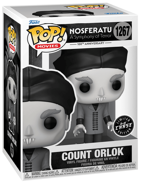 Funko Pop! Movies Nosferatu Count Orlok Chase figure with box imperfections, collectible vinyl figure by Shak's Pop Shop