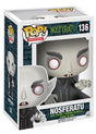 Funko Pop! Nosferatu figure from Movies series, with box imperfection, featuring a spooky vampire character in detailed costume.