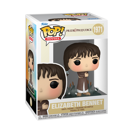 Funko Pop! Movies Elizabeth Bennet figure from Pride and Prejudice, collectible vinyl toy with detailed costume and expressive face.