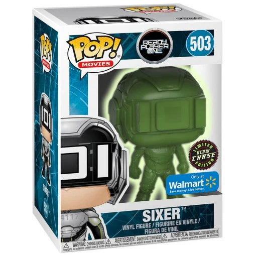 Funko Pop! Movies Ready Player One Sixer Chase figure in packaging, collectible toy from Shak's Pop Shop, Walmart exclusive